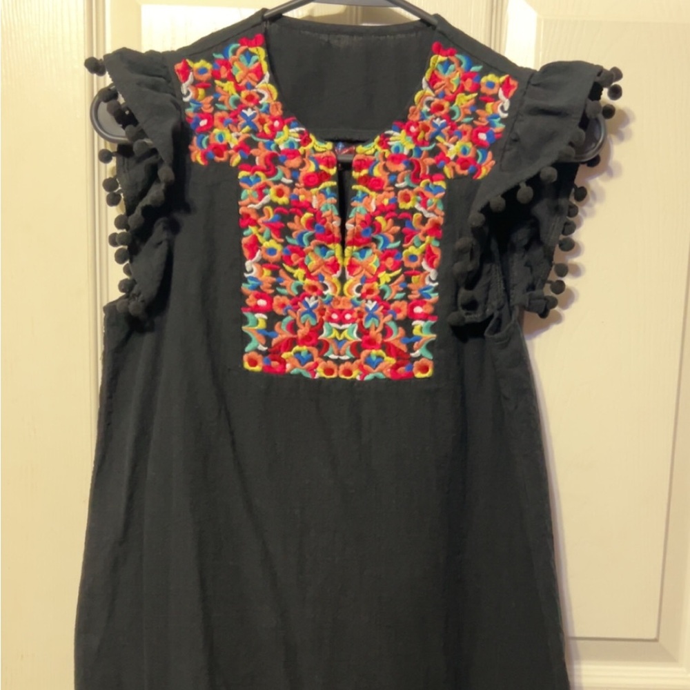 Colorful Embroidered Dress 👗